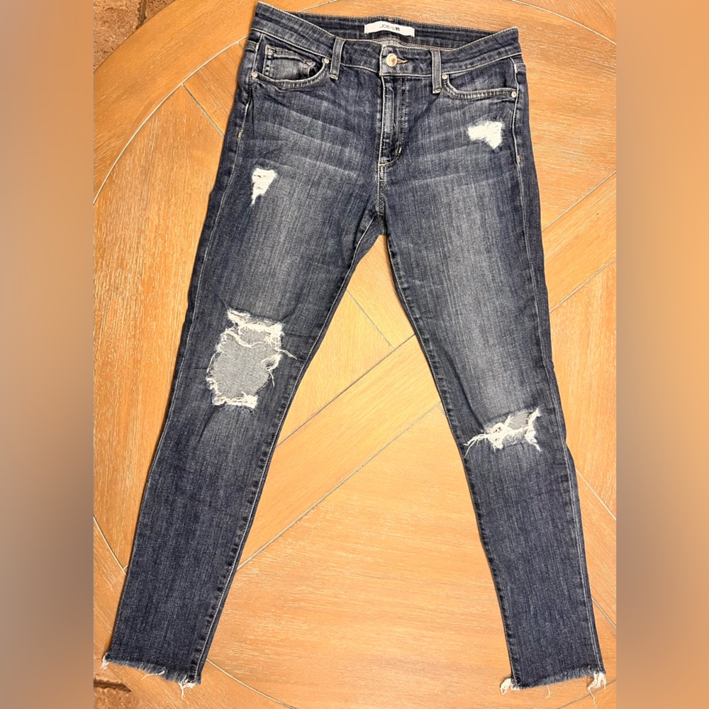 Distressed Dark Wash Joes Jeans